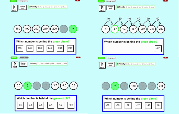  Count on from and back to zero in single–digit steps or multiples of 10